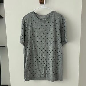 Adidas Gray Short Sleeve Tee with Pattern